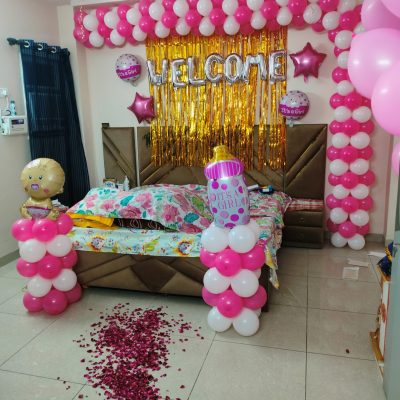 welcome and baby shower decoration