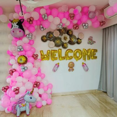 welcome and baby shower decoration