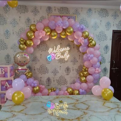 welcome and baby shower decoration